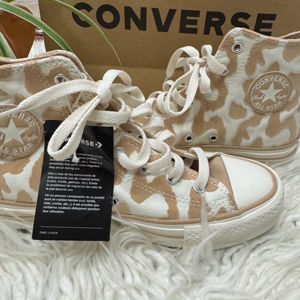 New🌿Converse Chuck Taylor All Eva Lift Leopard